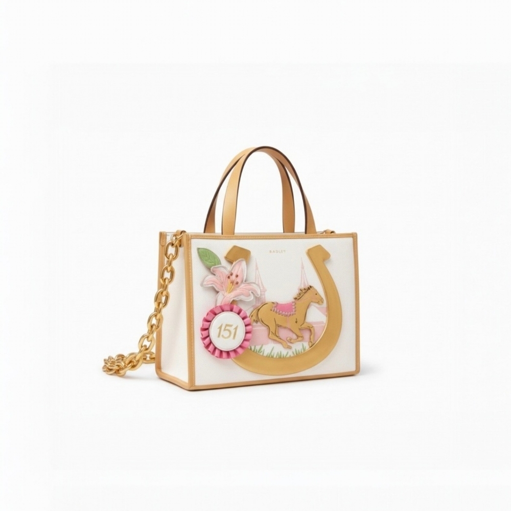 Radley London Kentucky Derby 151 Leather Satchel NWT Sold Out Collectible